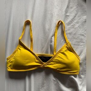Yellow bikini top